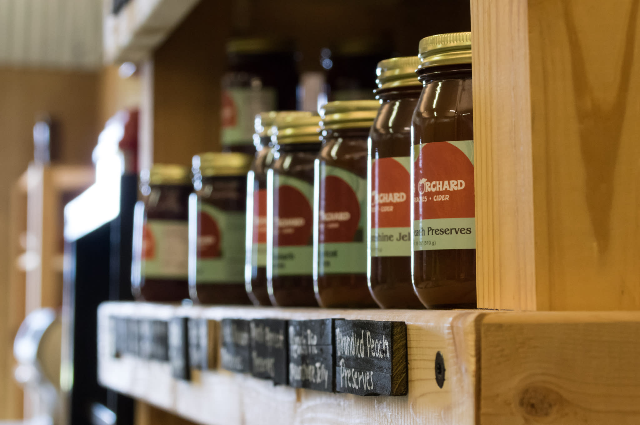 Discover a wide range of homemade goods, including jams and preserves, at our orchard store.