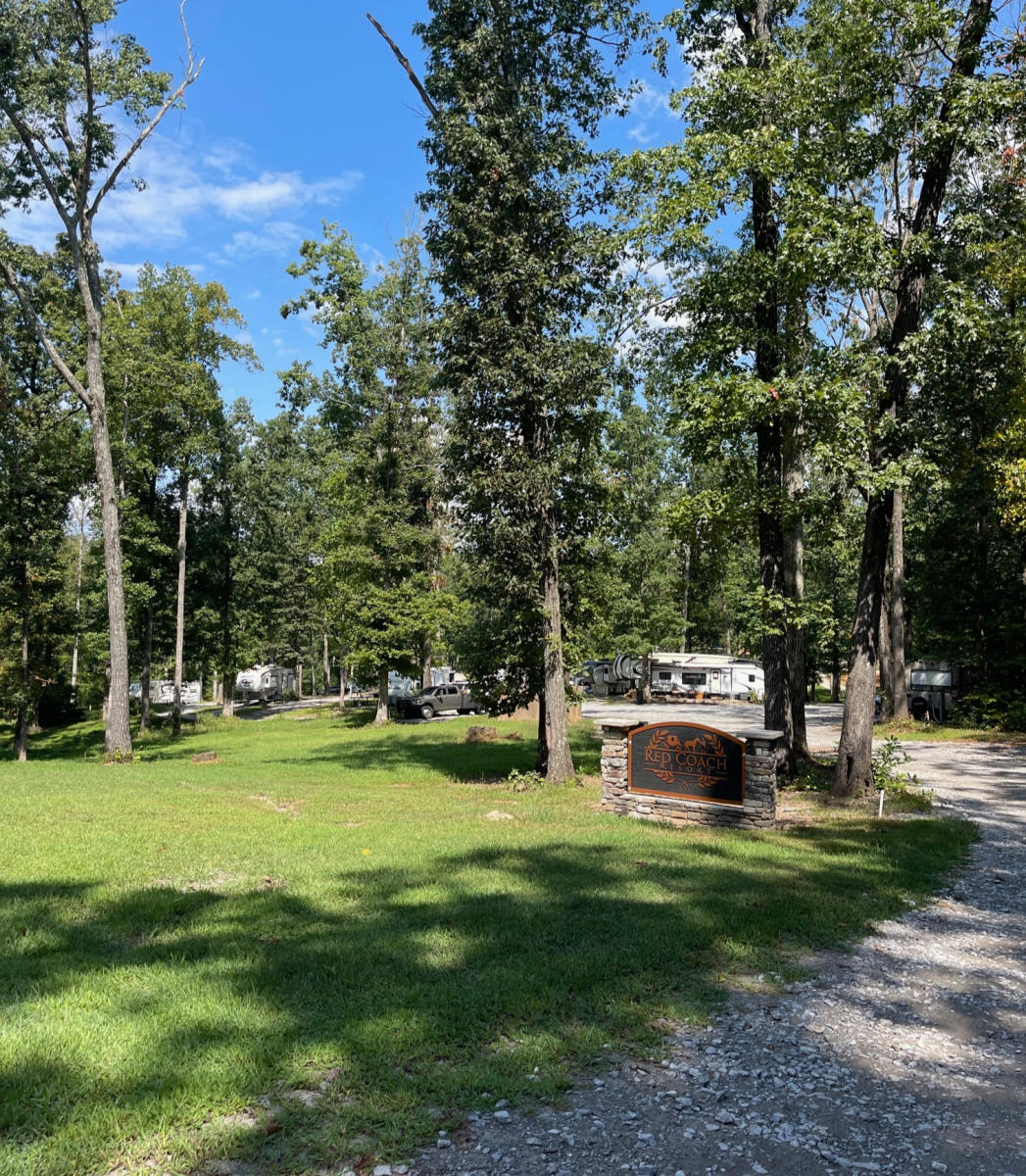 Kicking off the adventure: Setting up camp at Red Coach Resort.