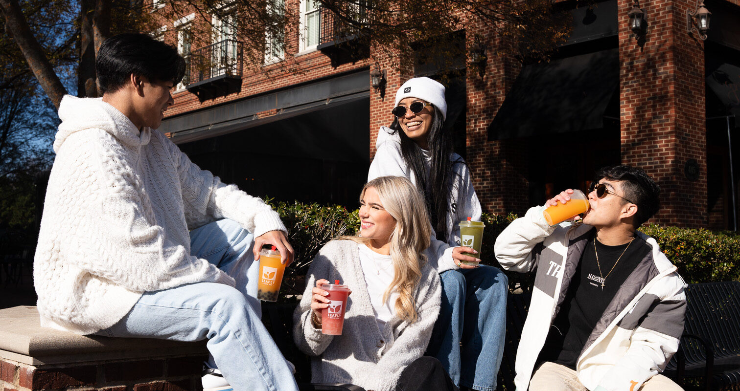 Premium boba drink, a signature of Leafly Boba Bar's innovative menu.